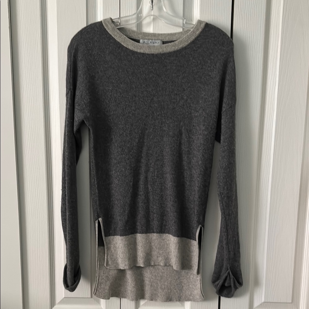 ALL AWAY Cashmere Women's Gray Sweater